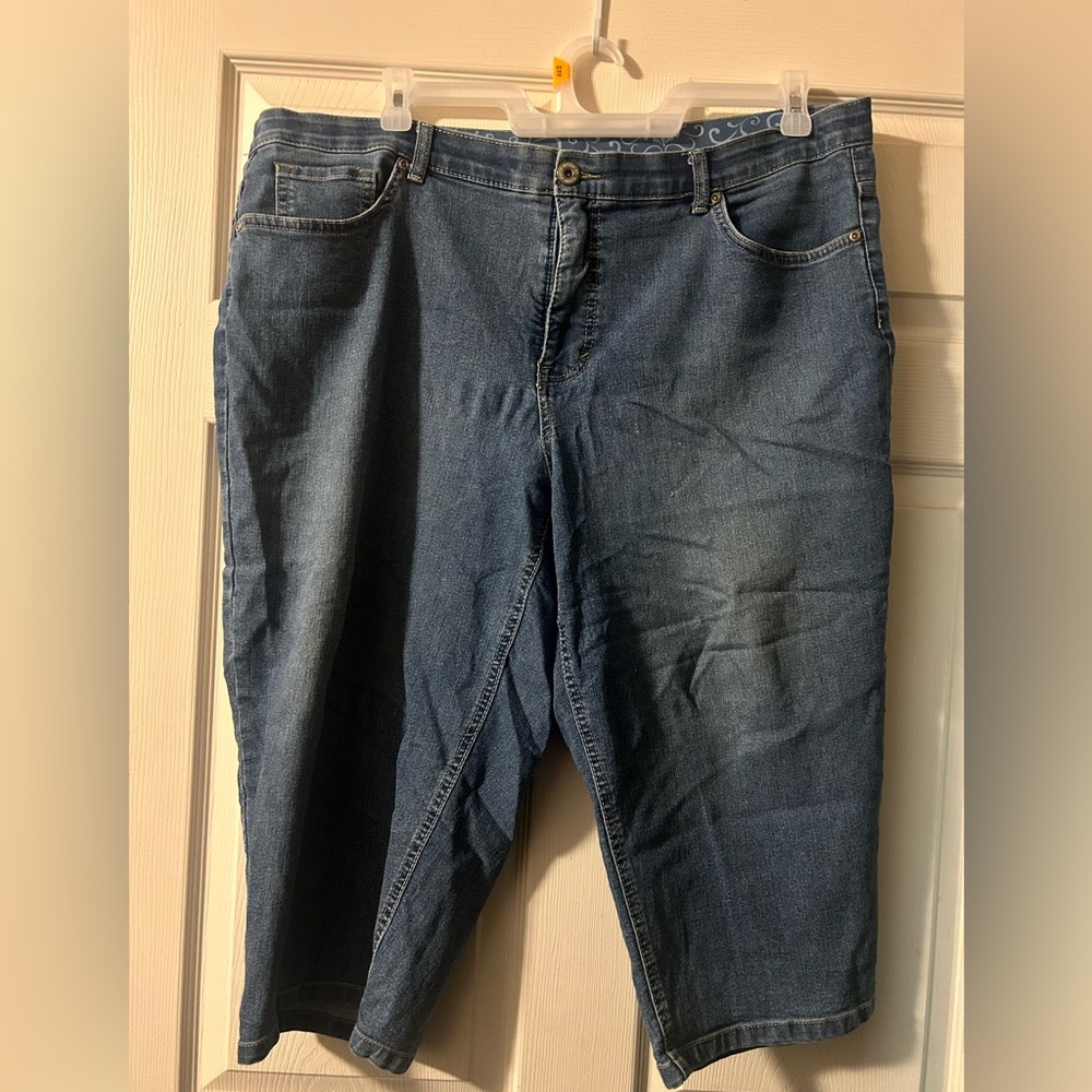 Long Bermuda Jean Shorts